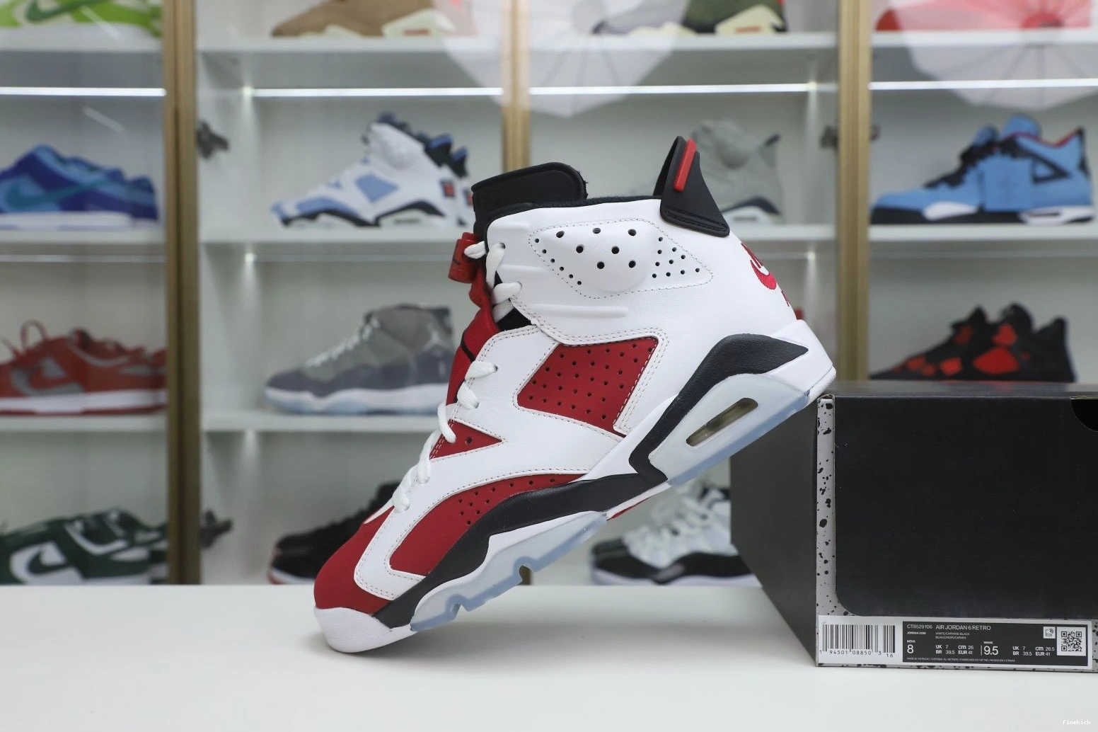 6 'CARMINE' AIR JORDAN 2021 OG RETRO 0822